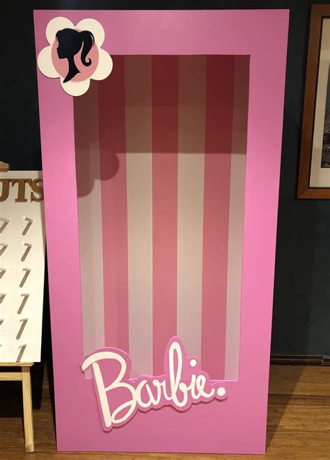 diy barbie photo booth|adult size barbie photo box.